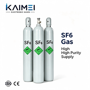 Gas Hexafluoruro de Azufre (SF6) de Alta Pureza 99.999% 5N para Aislamiento GIS y Grabado de Semiconductores, Cilindro de 47L, Fabricante - Product Image 2