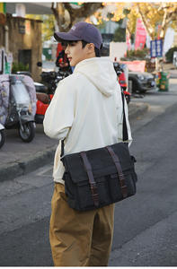 Sac messager unisexe en toile vintage, best-seller 2026, tendance <span class=keywords><strong>Instagram</strong></span> - Product Image 5