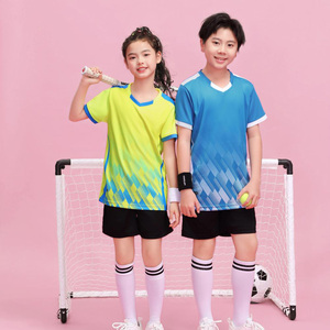 Maillots de Football pour Enfants Hommes Garçons Filles, Ensembles de Football à Manches Courtes, Uniformes de Football pour Enfants, Survêtements de Sport de Football - Product Image 2