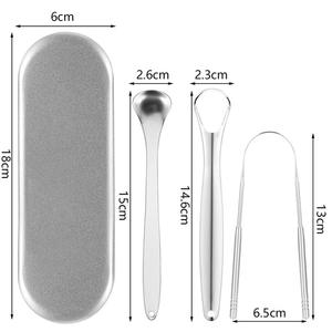 Oferta Especial: Juego de 3 Raspadores de Lengua de Acero Inoxidable Dorado para Higiene Bucal - Product Image 2