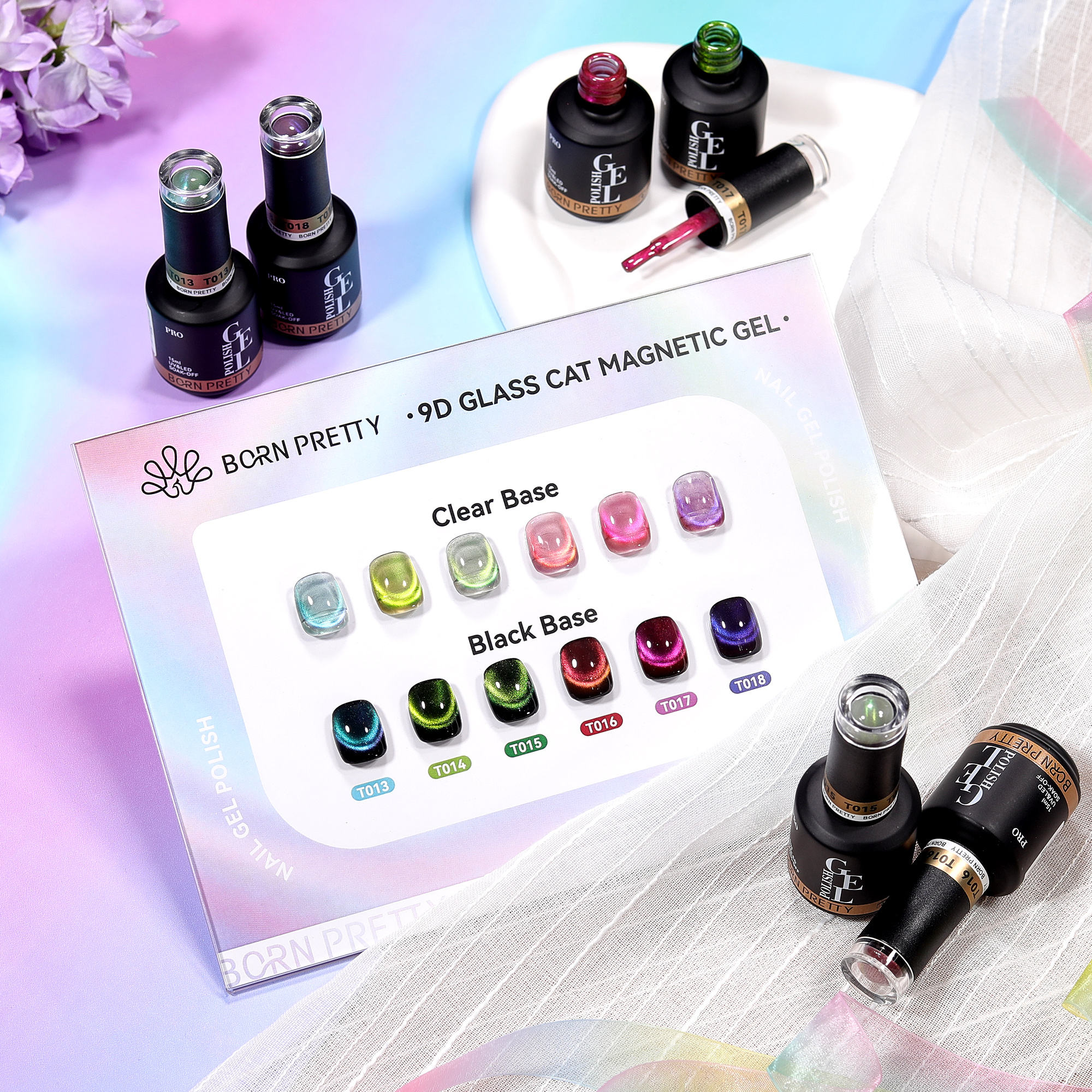 59858 Gel magnétique pour chat en verre (T013-T018)