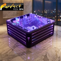 Piscine Spa Jacuzzi Extérieur en Acrylique 2026 avec Jets de Massage pour Hôtels, Jardins et Complexes – Vente Chaude Usine