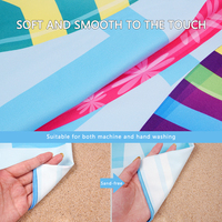 High Absorbent Towel Custom Printed Microfiber Towel Beach Sand Free Towel