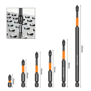 S2 Phillips Screwdriver Set 6mm Shank 50 70 90 150mm Length Magnetic Black Phosphate Finish - Product Image 3