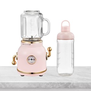 Extracteur de jus centrifuge électrique style <span class=keywords><strong>vintage</strong></span> 350W, 2 vitesses, acier inoxydable avec bouteille de 600 ml, pour la maison et la cuisine - Product Image 1