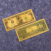Billet de banque commémoratif personnalisé en or, matériau métallique, billet de un million de dollars US, plaqué or 24 carats