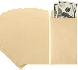 ซองจัดระเบียบเก็บเงิน A6แฟ้มกระเป๋าเงินกระดาษซองจดหมายแบบเก็บเงินพร้อมซองเงินสด