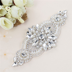 Ceintures de mariée avec cristaux de diamant ceintures de mariage strass ceintures de mariée ceinture de <span class=keywords><strong>perles</strong></span> accessoires de robe de mariée ceinture - Product Image 2