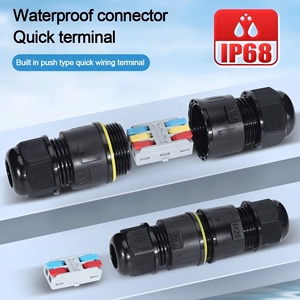 M25 Ip68 Waterdichte Connector Met Klemmenblok <span class=keywords><strong>2</strong></span> Pinnen <span class=keywords><strong>3</strong></span> Pinnen 1 In 4 Buiten Led Waterdichte Kabelconnector - Product Image 3