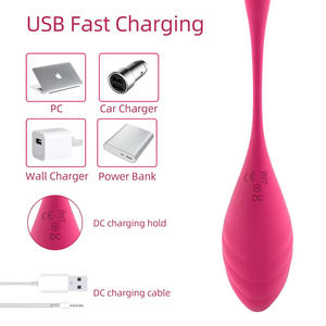 Jouets sexuels sans fil Delove pour femmes, télécommande, vibration du plancher pelvien, simulateur de clitoris pour masturbateurs en forme d'œuf - Product Image 3