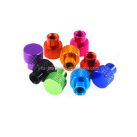 Écrous à molette entièrement filetés en aluminium M5 6061-T6/7075, usinés CNC 1/4, finition unie, anodisés multicolores, pour drone RC FPV Quadcopter 3D
