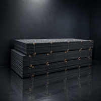 Tapis de sol robuste en UHMWPE de 25-40 mm, résistant aux UV, antidérapant, pour accès temporaire, taille personnalisable pour la construction