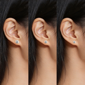 Pendientes <span class=keywords><strong>de</strong></span> Botón <span class=keywords><strong>de</strong></span> Moissanita VVS <span class=keywords><strong>de</strong></span> 0.5CT 1CT 2CT 3CT <span class=keywords><strong>en</strong></span> <span class=keywords><strong>Plata</strong></span> <span class=keywords><strong>de</strong></span> Ley 925 Bañada <span class=keywords><strong>en</strong></span> <span class=keywords><strong>Oro</strong></span> con Certificado GRA - Product Image 3