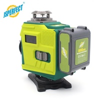 JSPERFECT Haute Précision Asram Vert 16 Lignes Niveau Laser 4D avec Écran Tactile