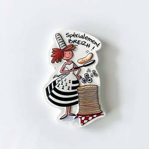 Vente flash - Aimant de réfrigérateur personnalisable en résine 3D sur le thème de la <span class=keywords><strong>Bretagne</strong></span>, France - Souvenir de voyage pour la décoration de la maison - Product Image 3