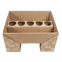 Boîte de présentation rigide en carton ondulé recyclable, colorée, pour fête, goûter, gâteaux aux fruits, traiteur - Vente en gros usine