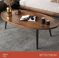 Ensemble de tables basses minimalistes modernes de style scandinave pour petits appartements - Table d'appoint de salon