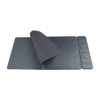 Nieuwe 3-in-1 snelle 15W draadloze oplaadmuismat met sterke magnetische oplading en telefoonhouder voor desktop, kantoor en computer