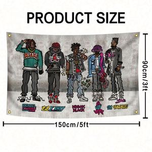 Banderas Personalizadas de 90x150cm (3x5 pies), 100% Poliéster, Colores Vivos, Buena Calidad, Venta al Por Mayor del Fabricante, Banderas para Fans de Cantantes - Product Image 6