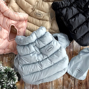 Gilet de luxe pour animaux de compagnie automne-hiver, couleur Morandi coréenne, vêtements simples et chauds en laine et fourrure, motif imprimé animal, taille XL, pour petits chiens et chats - Product Image 3