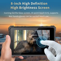 Tablette robuste CENAVA W80Y 8 pouces IP68 étanche avec NFC, lisible en plein soleil, sous Windows 11