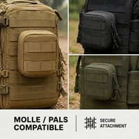 Petite trousse de premiers soins légère en tissu Oxford pour outils EDC, kit de survie d'urgence, utilisation à domicile/en voiture/en extérieur, option de logo personnalisé