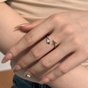 Dylam Cute Jewelry 925 <b>Sterling</b> <b>Silver</b> Rhodium 18K Gold Plated Women Dainty Cloud Airplane Open <b>Adjustable</b> Daily Dress up <b>Rings</b> - Product Image 5