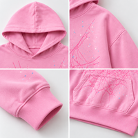 Sweat à capuche unisexe surdimensionné à imprimé toile d'araignée, 100% coton, lourd, streetwear, pull personnalisé avec logo, sweat à capuche décontracté