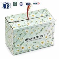 Boîte cadeau écologique personnalisée à ouverture facile, idéale pour les anniversaires et diverses occasions de cadeaux