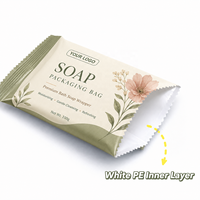 Sachets d'échantillons de soins de la peau avec logo imprimé personnalisé, sachet en feuille d'aluminium thermoscellable, emballage en plastique imperméable pour savon en barre