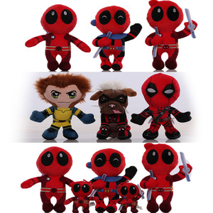 Peluche di Eroi dei Fumetti con Maschera Rossa e Nera da 5,8 Pollici, Divertenti Bambole Imbottite, Portachiavi e Ciondoli per Macchine a Gru, Regali all'Ingrosso - Product Image 1