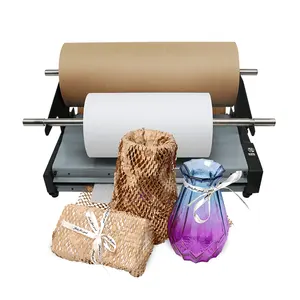 Trasporto a basso costo buona protezione Dispenser Kraft cuscino imballaggio protettivo avvolgente a nido d'ape carta da imballaggio