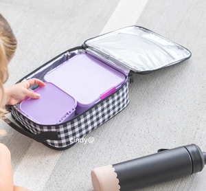 Sac à lunch isotherme personnalisé Fourre-tout portable Boîte à lunch avec poignée <span class=keywords><strong>Petite</strong></span> glacière pour enfants pour la plage Préparation de <span class=keywords><strong>repas</strong></span> réutilisable - Product Image 2