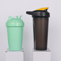 Bouteille de sport portable pour shaker de protéines, avec flux d'eau direct, compatible lave-vaisselle, en PP sans BPA, anti-fuite, pour adultes