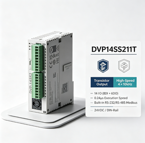 PLC Delta DVP14SS211T, 8DI, 6DO, Salida de Transistor, 4x10kHz, Pulso, RS-232, RS-485, Modbus RTU, 24VDC - Product Image 3
