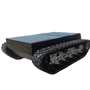 Rock Crawler verfolgt Chassis Gummi kette Brand bekämpfung Roboter Plattform Bagger Kran Fahrwerk Hersteller AVT-18T