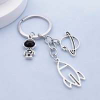 Mode bricolage accessoires espace homme fusée univers créatif porte-clés amitié cadeau sac pendentif