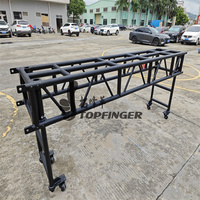 Topfinger 2024 vente chaude 8ft 2.4m Heavy Duty Noir Peint Pré Rig Truss Plaqué pour déplacer les phares