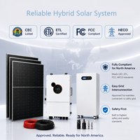 Sistema Solar Híbrido de 12kW con Certificación CEC para América del Norte, Bifásico 120V/240V con Almacenamiento de Batería LiFePO4 de 16kWh