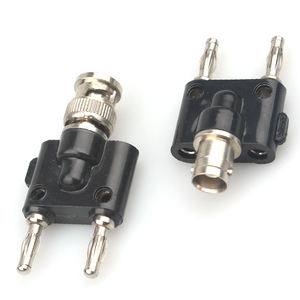 Connecteur femelle BNC vers <span class=keywords><strong>double</strong></span> <span class=keywords><strong>prise</strong></span> mâle banane 4 mm empilable - Product Image 4