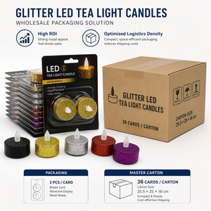 Lot de 2 bougies chauffe-plat LED scintillantes, sans flamme, à lueur jaune chaud vacillante, pour décorations de Noël, de mariages et de fêtes - Product Image 6