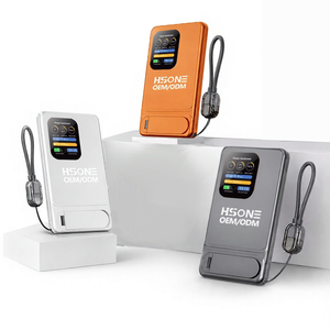 YJ05 พาวเวอร์แบงค์แม่เหล็กบางเฉียบ 5000mAh ความบาง 9 มม. ชาร์จเร็ว 15W พร้อมหน้าจอ TFT HISONE - Product Image 5