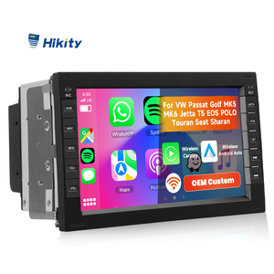 Hikity-Autoradio Android 7 pouces, 4 + 64 Go, sans fil, CarPlay, Android, GPS/WiFi pour VW/POLO/PASSAT/<span class=keywords><strong>SHARAN</strong></span>/JETTA/GOLF/SKODA - Product Image 1