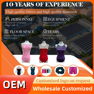 Thiết kế nhiều màu sáng bóng và thoải mái leotards thể dục nghệ thuật cho trẻ em gái - Product Image 6
