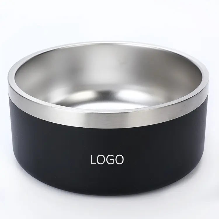 Customized Logo Good Quality Large 64oz 42oz 32oz Dog Bowl Double Stainless Steel Pet Bowls