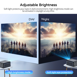 Máy chiếu thông minh văn phòng XNANO HS110 độ sáng cao FHD 1080P WIFI6 Android12 màn hình lớn di động chống bụi 4K - Product Image 5