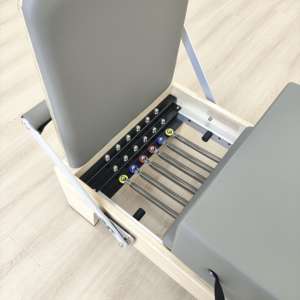 Wood Reformer Pilates <span class=keywords><strong>Bed</strong></span> Machine Reformer Maquina Ejercicio Pilates Beige Pink Commercial Studio Oak Pilates Reformer - Product Image 4