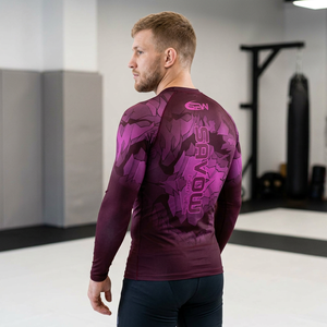 Haut de compression athlétique unisexe extensible pour le sport, la course, le cyclisme, la gym, les activités de plein air, le Jiu-Jitsu – Respirant et léger - Product Image 2