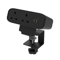 OMNI Modern AC Power Module de charge USB 2 prises avec ports de charge USB Pince de bureau Station de charge Courant nominal 13A