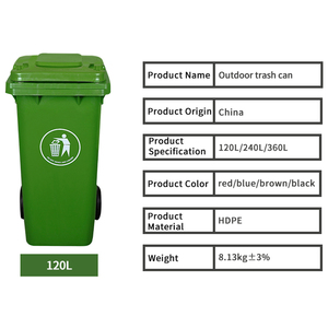 Outdoor 120 Liter Plastic <strong>Wheelie</strong> Trash <strong>Bin</strong>/Waste <strong>Bin</strong>/Garbage Container/Dustbin - Product Image 4